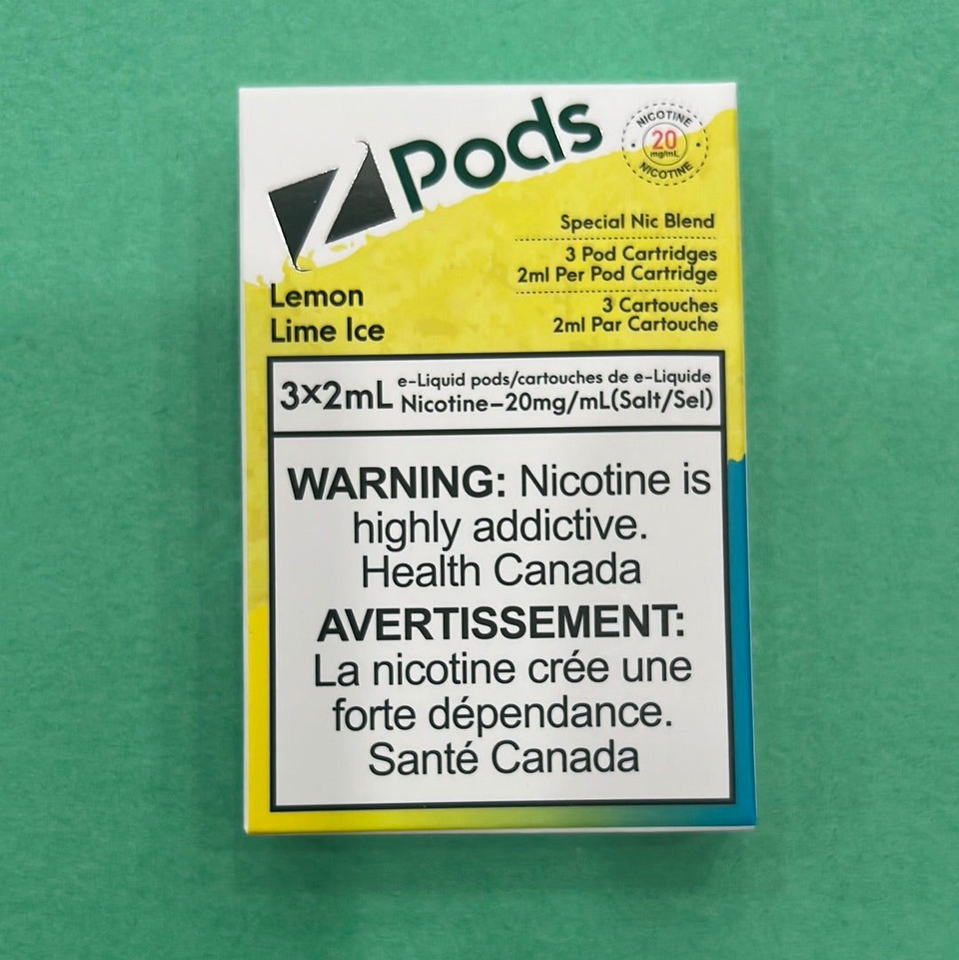 Z Lab Zpods Lemon Lime Ice (3x2ml)