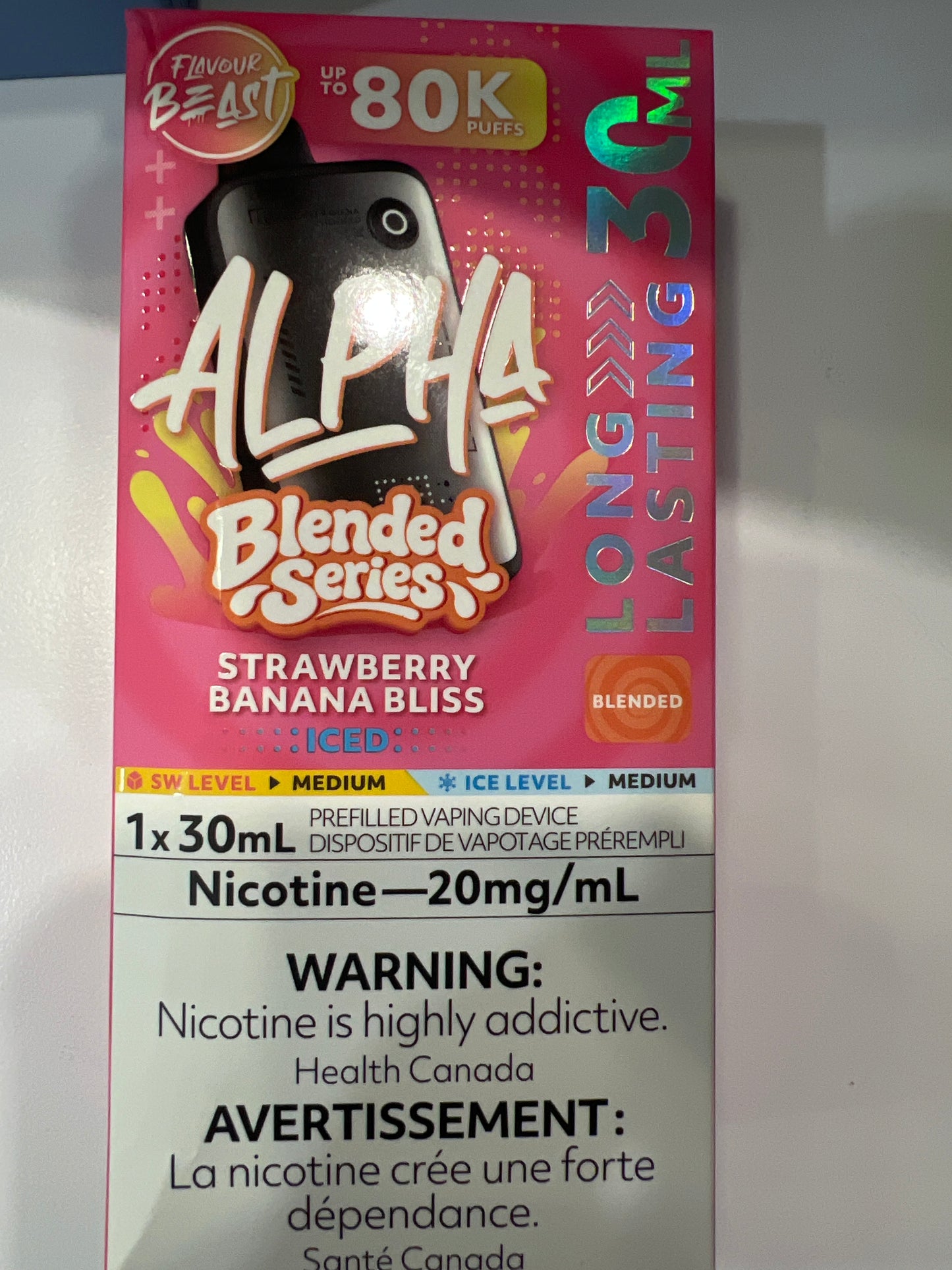 Flavour Beast Disposable Alpha 80K Blended Series Strawberry Banana Bliss