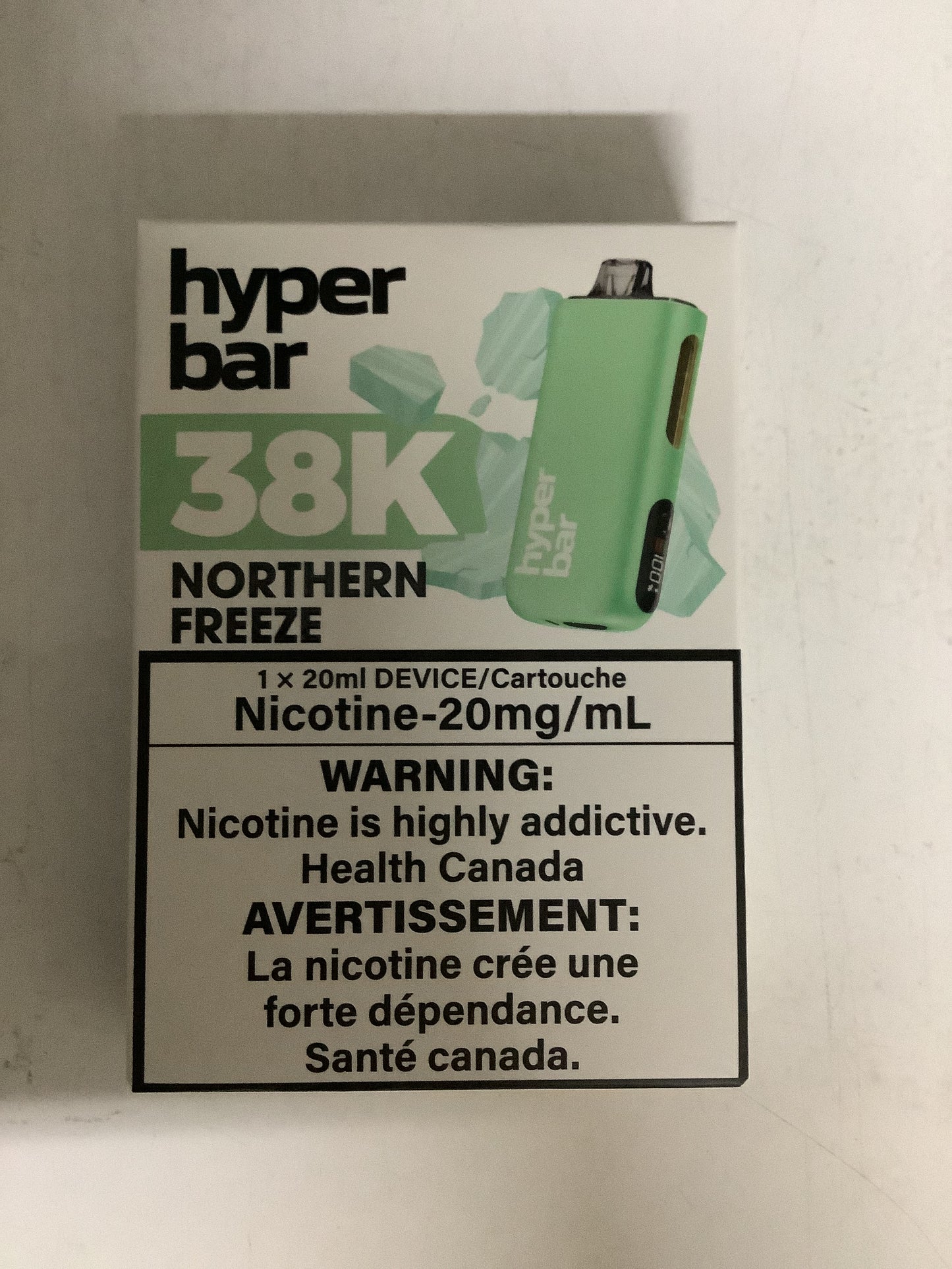 Hyper Bar 38K Disposable Northern Freeze ONT