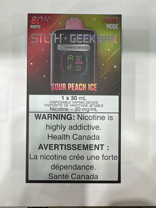 STLTH x GEEK BAR Disposable 80K Sour Peach Ice