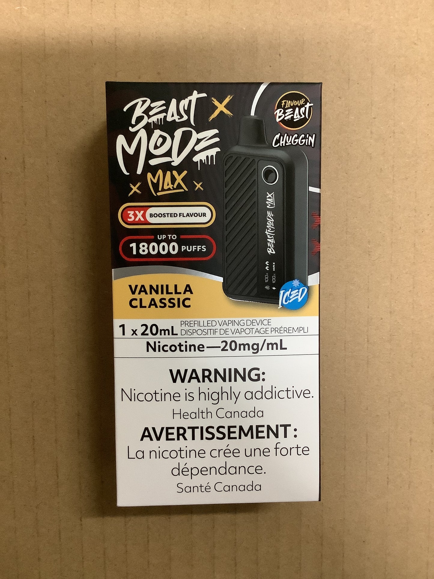 Flavour Beast Disposable Mode Max 18000 Vanilla Classic Iced ONT