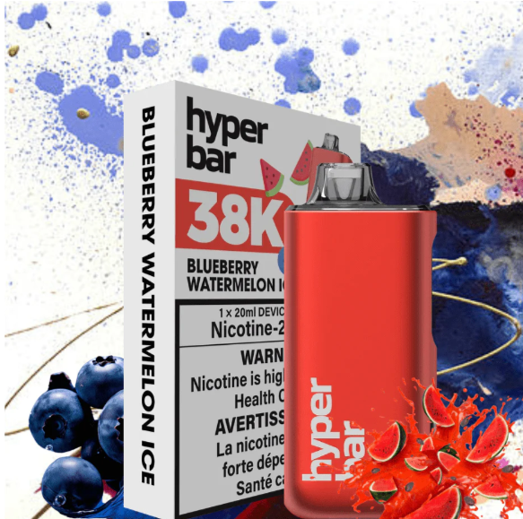 Hyper Bar 38K Disposable Blueberry Watermelon Ice ONT