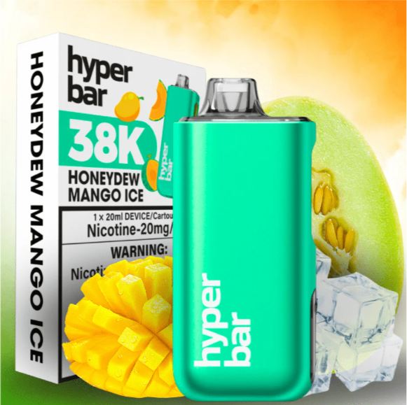 Hyper Bar 38K Disposable Honeydew Mango Ice ONT