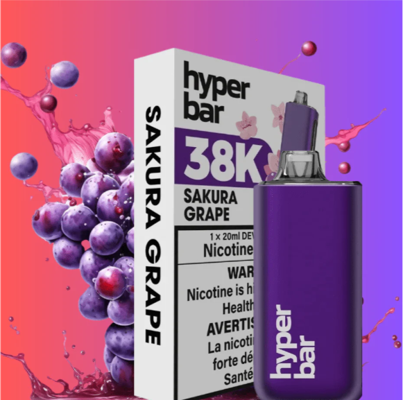 Hyper Bar 38K Disposable Sakura Grape ONT