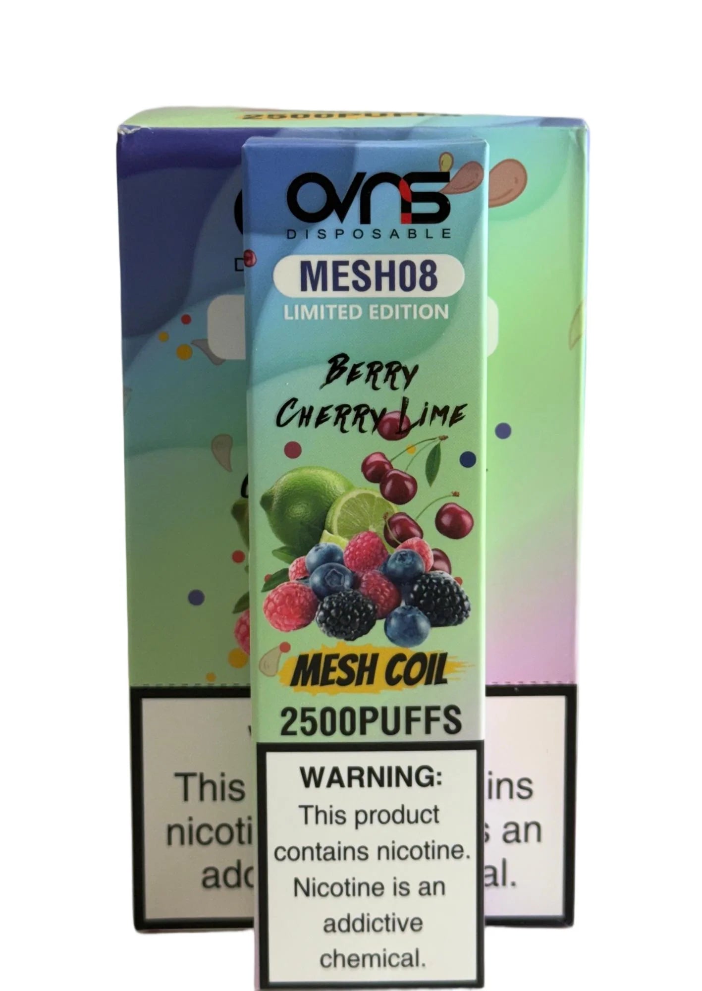 OVNS MESH08 2500 Disposable Berry Cherry Lime