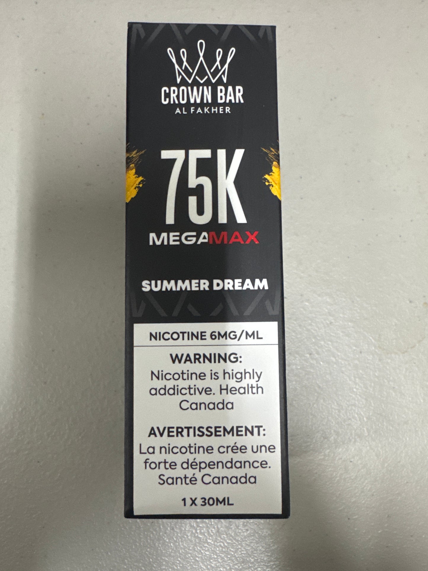 AL Fakher Crown Bar 75K MegaMax Disposable Summer Dream ONT