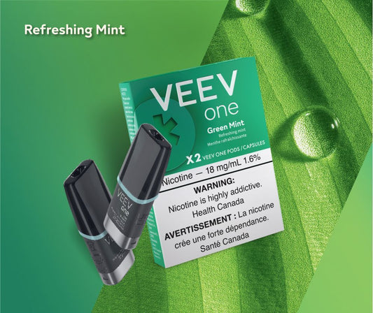 VEEV ONE  GREEN MINT X2 ONT
