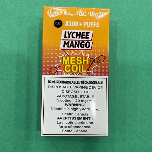 Genie Air Wow 8100 Disposable Lychee Mango