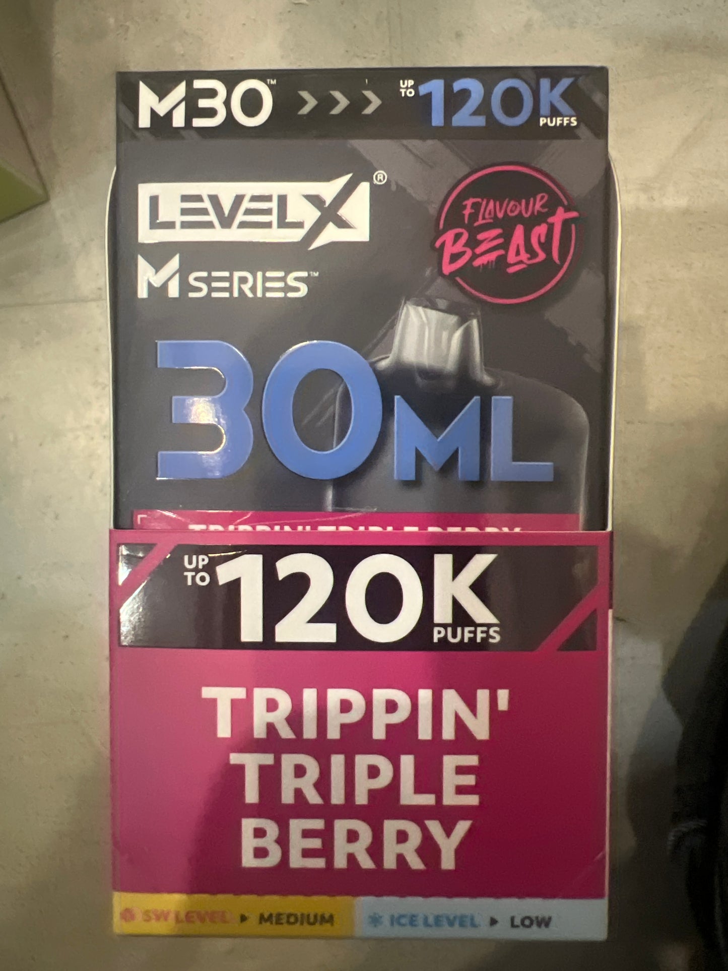 Level X Flavour Beast M Series Pod 30ml Trippin’ Triple Berry