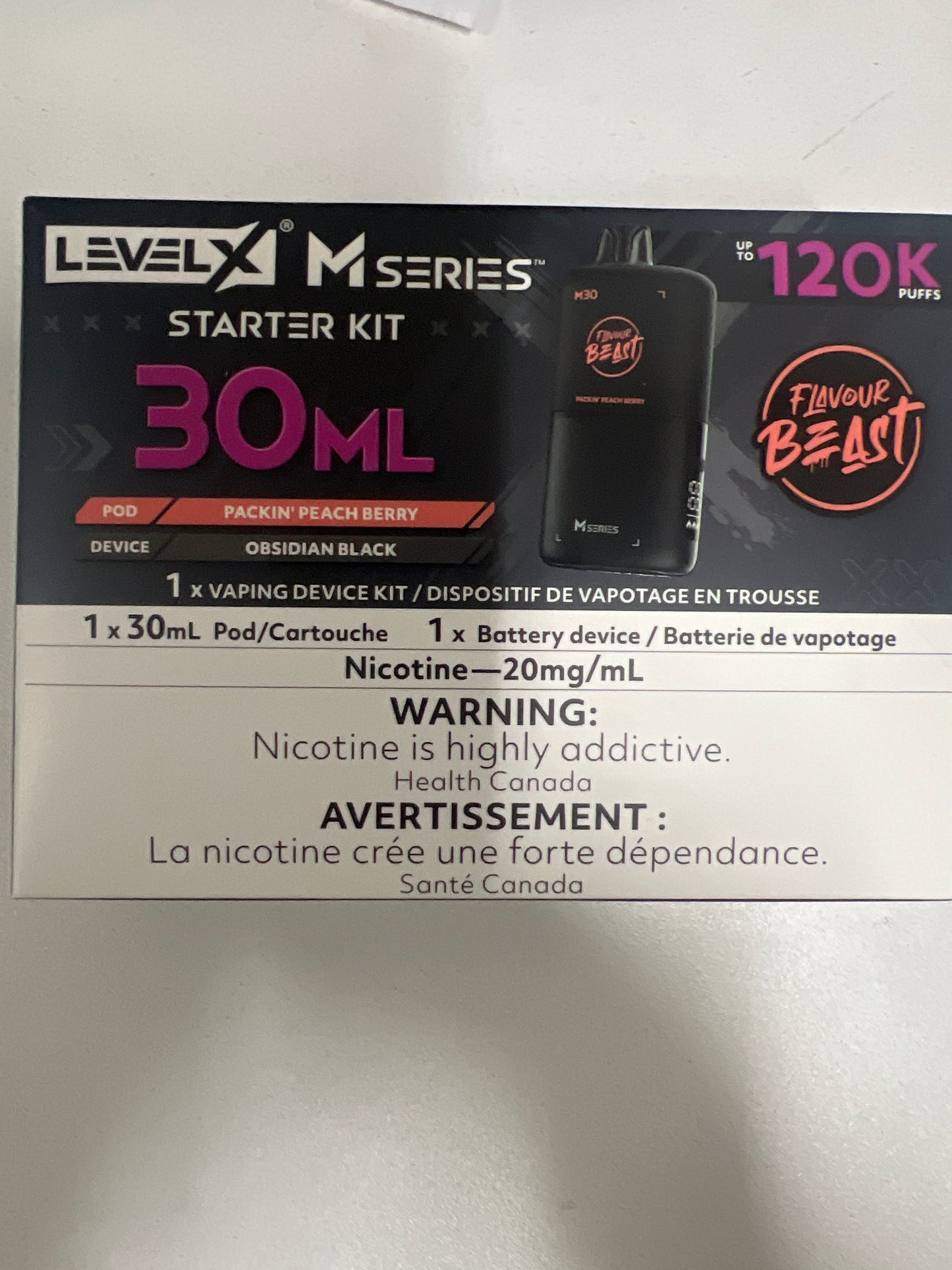 Level X Flavour Beast M Series Starter Kit Packin’ Peach Berry