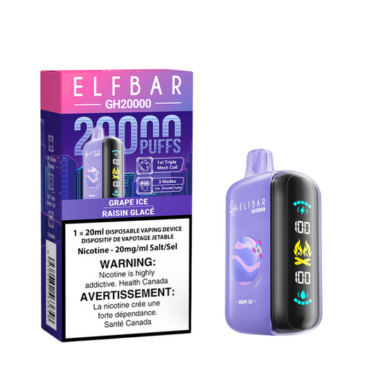 ELF BAR Disposable GH20000 Grape Ice ONT