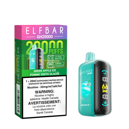 ELF BAR Disposable GH20000 Green Apple Ice ONT