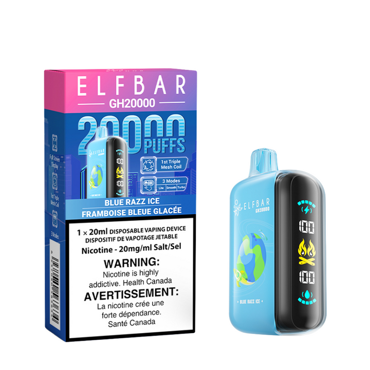 ELF BAR Disposable GH20000 Blue Razz Ice ONT