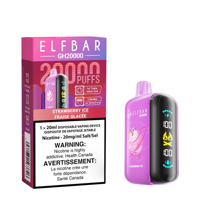 ELF BAR Disposable GH20000 Strawberry Ice ONT