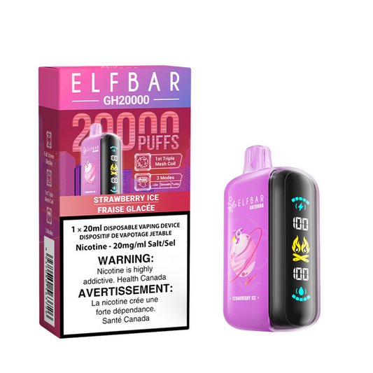 ELF BAR Disposable GH20000 Strawberry Ice ONT