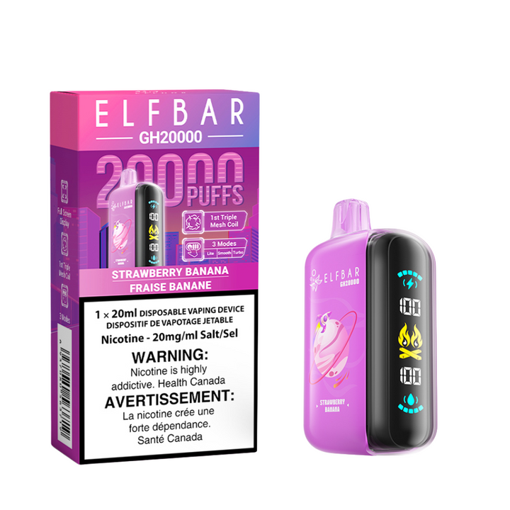 ELF BAR Disposable GH20000 Strawberry Banana ONT