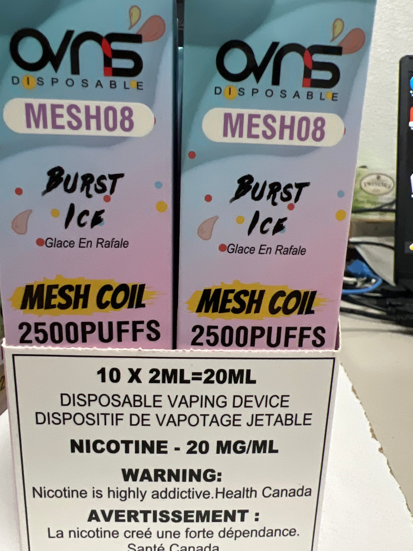 OVNS MESH08 2500 Disposable Burst Ice