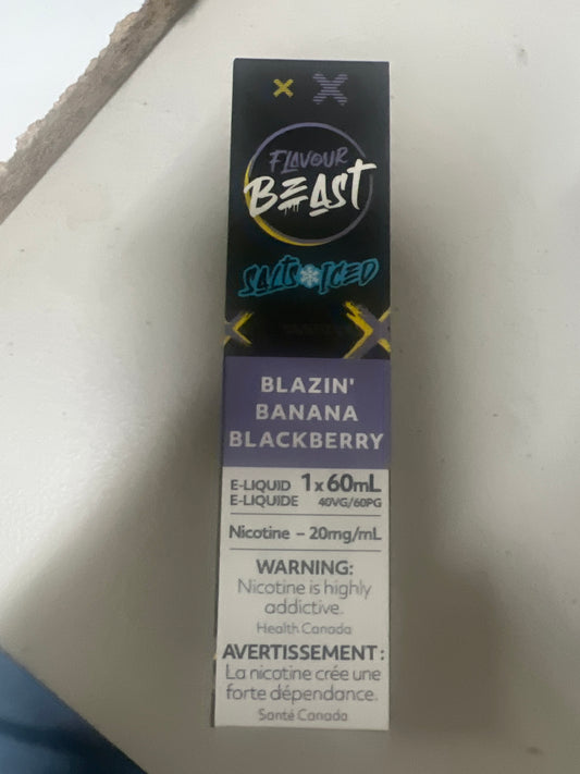 Flavour Beast Salts Blazin’ Banana Blackberry ONT