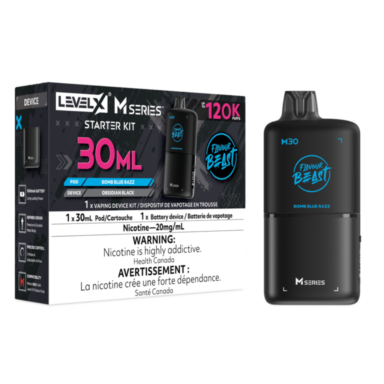 Level X Flavour Beast M Series Starter Kit Bomb Blue Razz