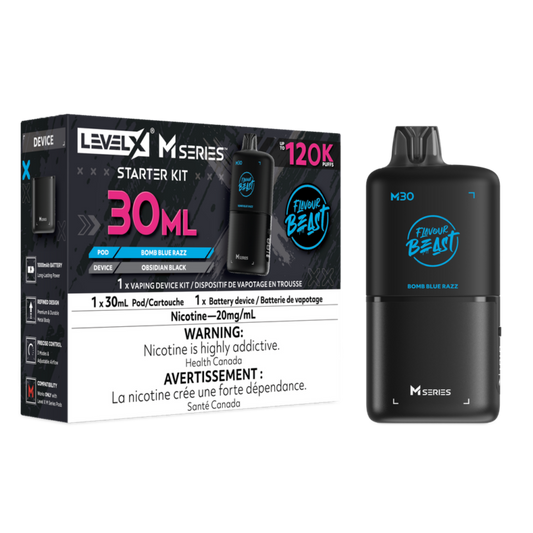 Level X Flavour Beast M Series Starter Kit Bomb Blue Razz