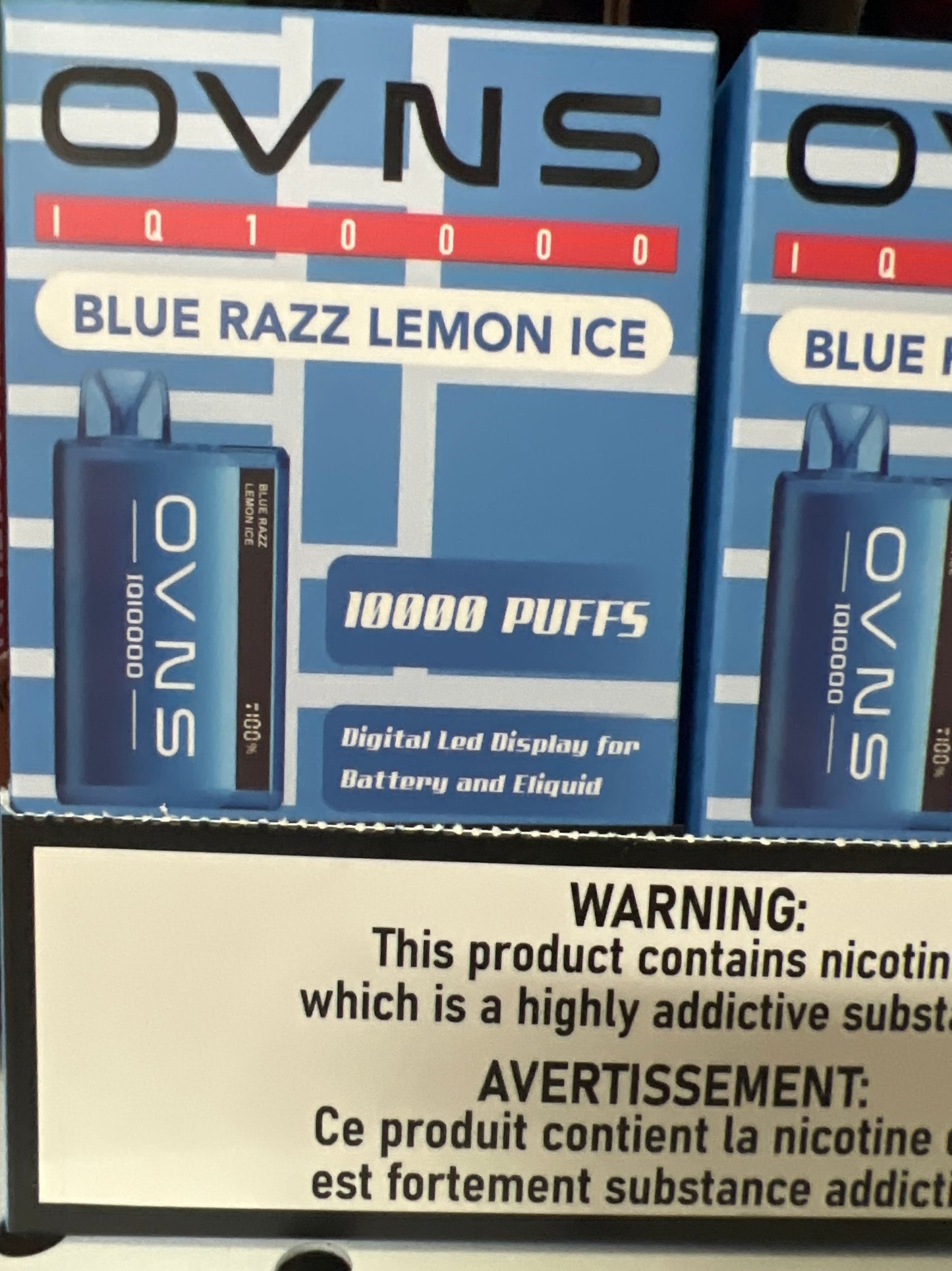 OVNS IQ10000 Blue Razz Lemon Ice