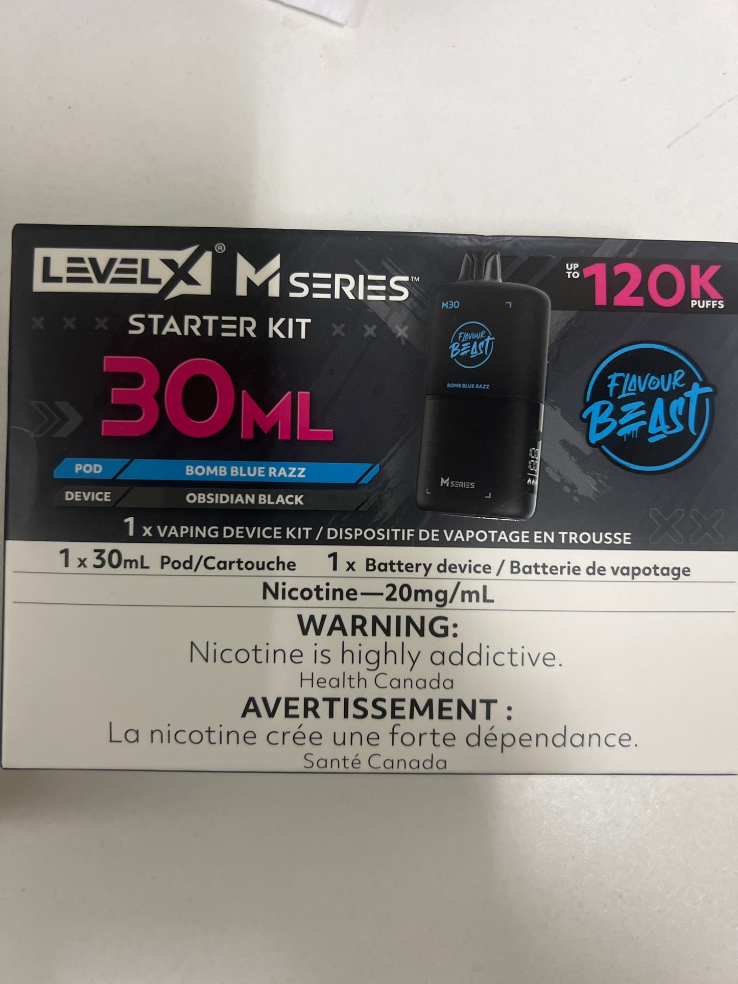 Level X Flavour Beast M Series Starter Kit Bomb Blue Razz