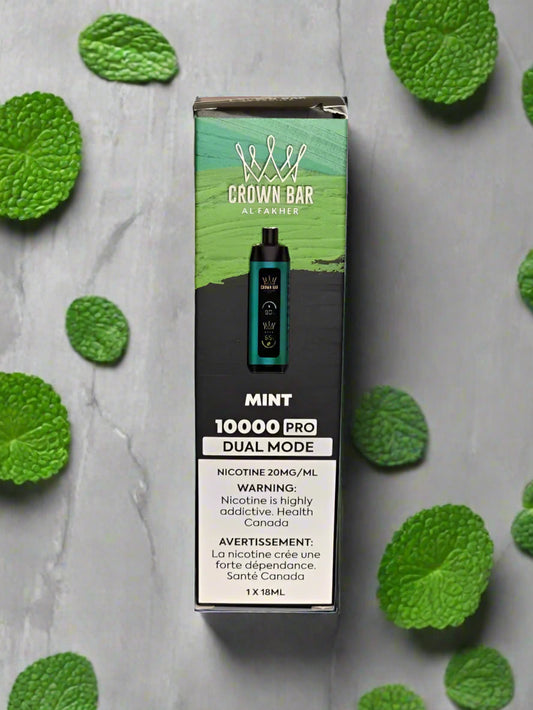 AL Fakher Crown Bar 10000 Pro Disposable Mint ONT