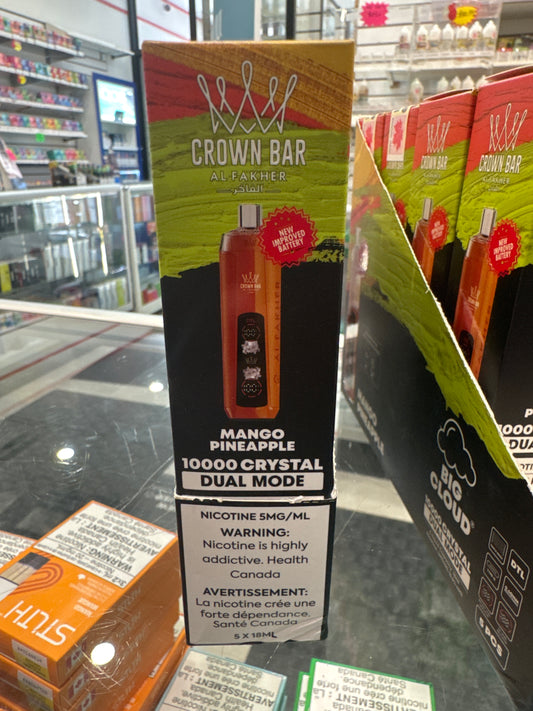 AL Fakher Crown Bar 10000 Pro Disposable Mango Pineapple ONT