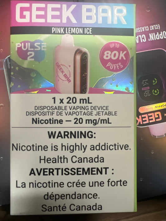 GEEK BAR Pulse 2 80K Disposable Pink Lemon Ice