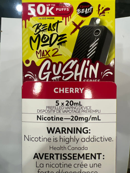 Flavour Beast Disposable Gushin Mode Max 2 50K Cherry ONT