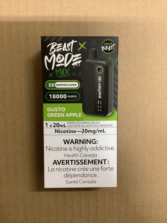 Flavour Beast Disposable Mode Max 18000 Gusto Green Apple ONT