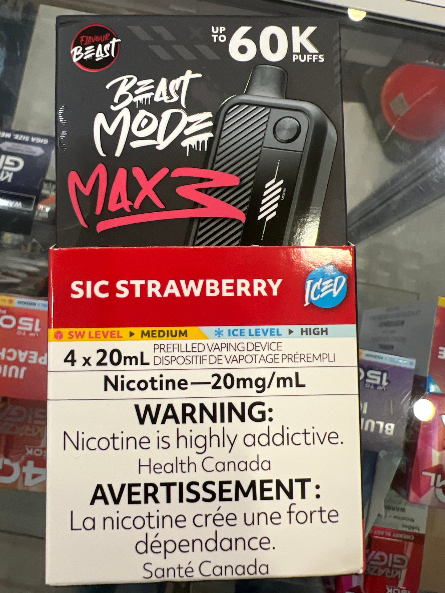 Flavour Beast Disposable Mode Max 3 60K Sic Strawberry