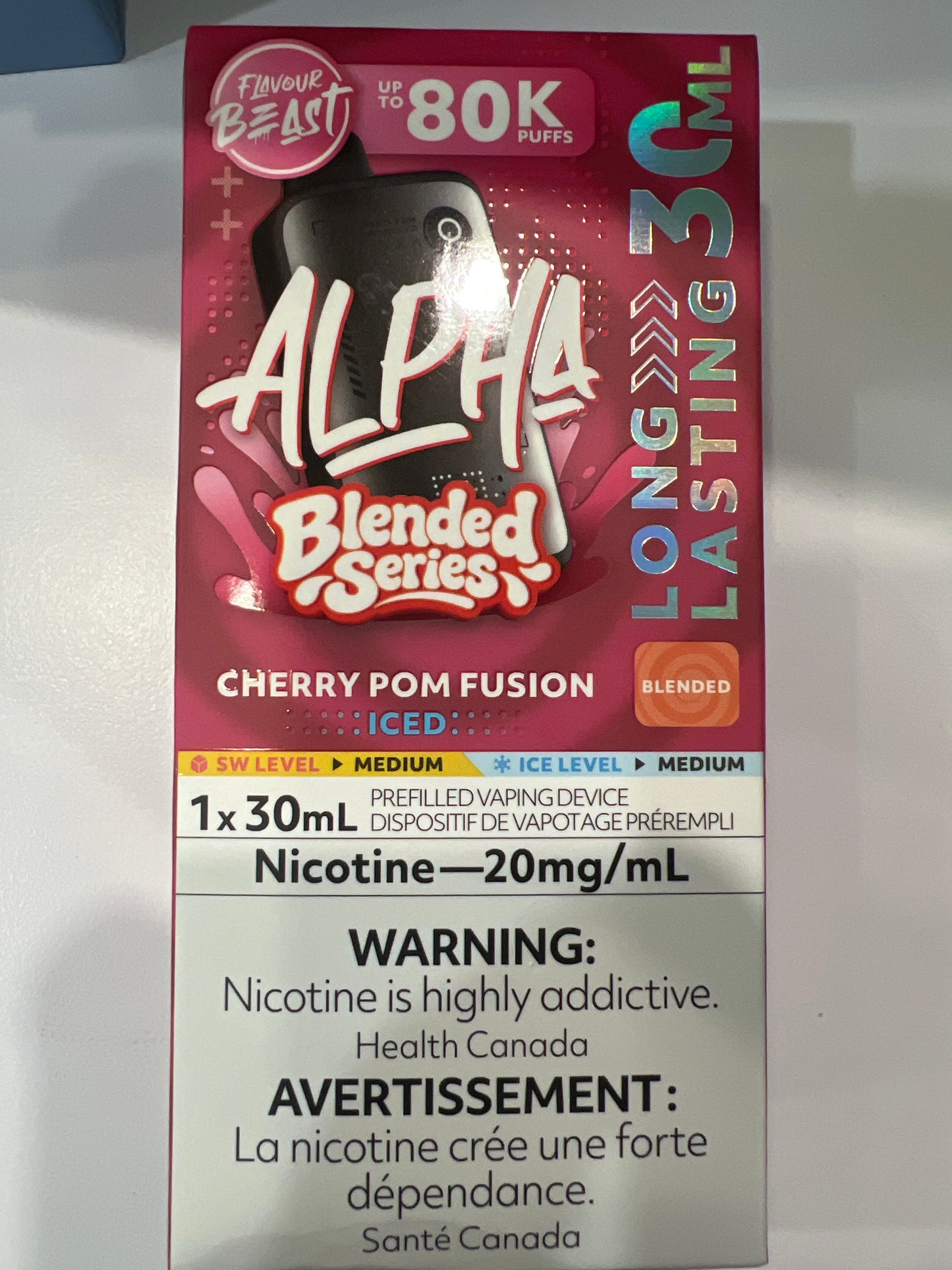 Flavour Beast Disposable Alpha 80K Blended Series Cherry Pom Fusion