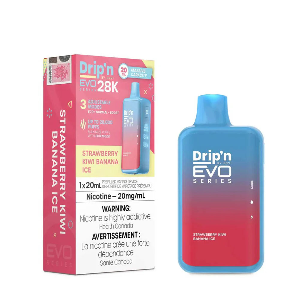 Drip’n By Envi Disposable EVO28K Strawberry Kiwi Banana Ice ONT