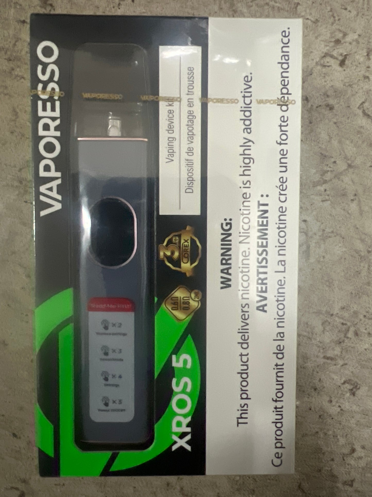 Vaporesso Xros 5 Open Pod Kit Gray Leather