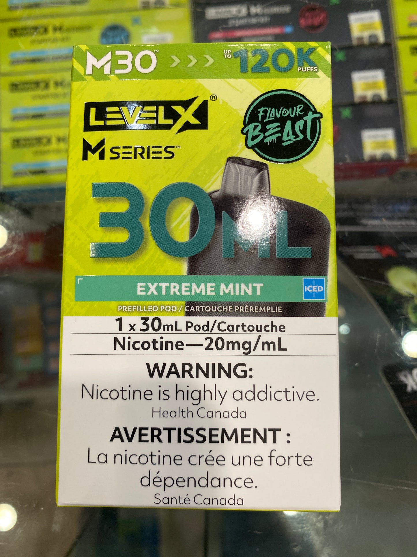 Level X Flavour Beast M Series Pod 30ml Extreme Mint Iced