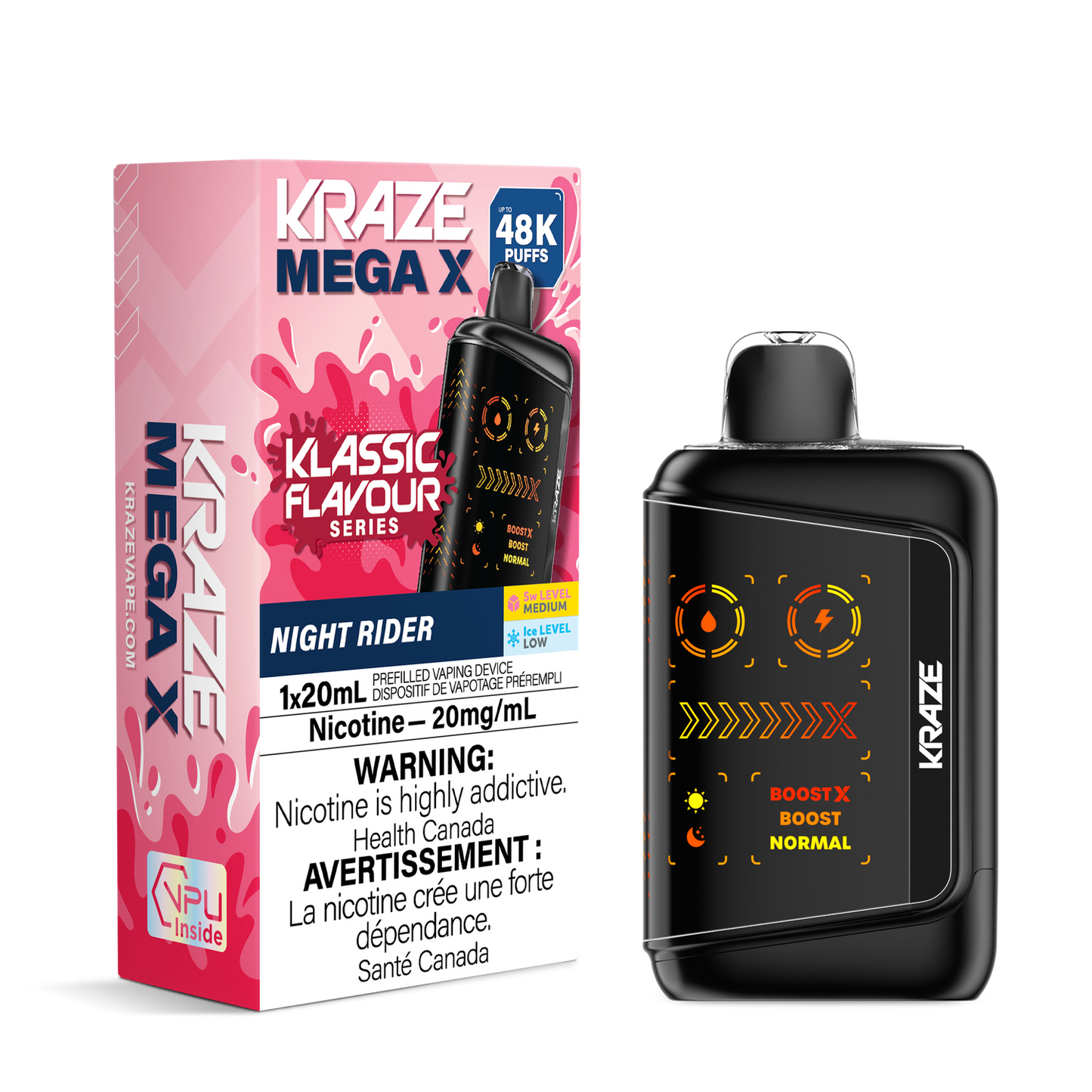 Kraze Mega X 48K Disposable Night Rider