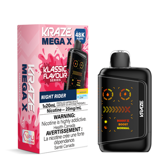 Kraze Mega X 48K Disposable Night Rider