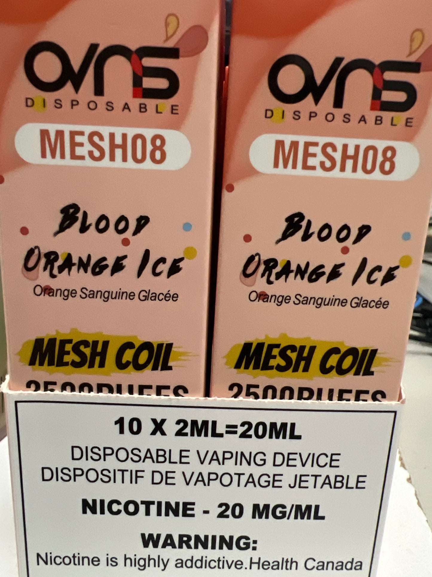 OVNS MESH08 2500 Disposable Blood Orange Ice