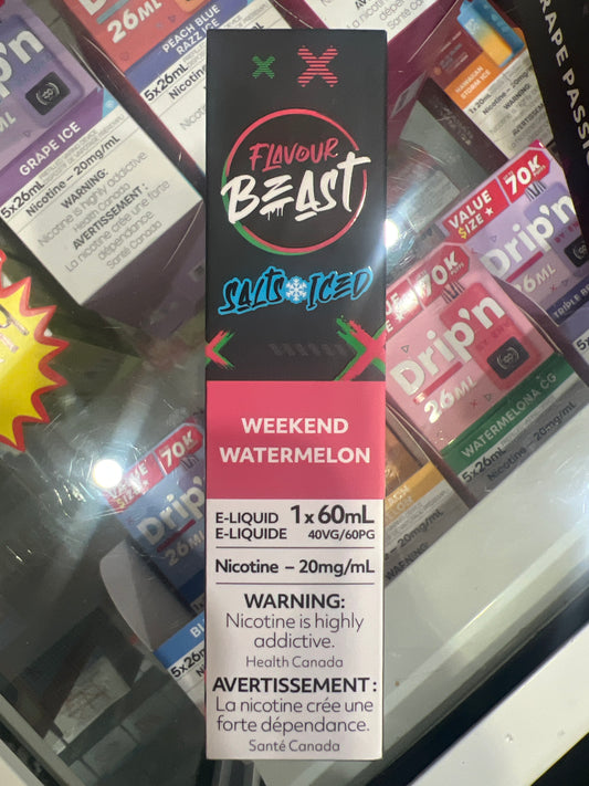 Flavour Beast Salts Weekend Watermelon ONT