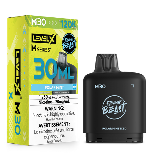 Level X Flavour Beast M Series Pod 30ml - Polar Mint Iced