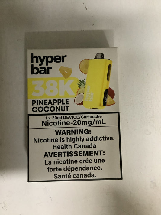 Hyper Bar 38K Disposable Pineapple Coconut ONT