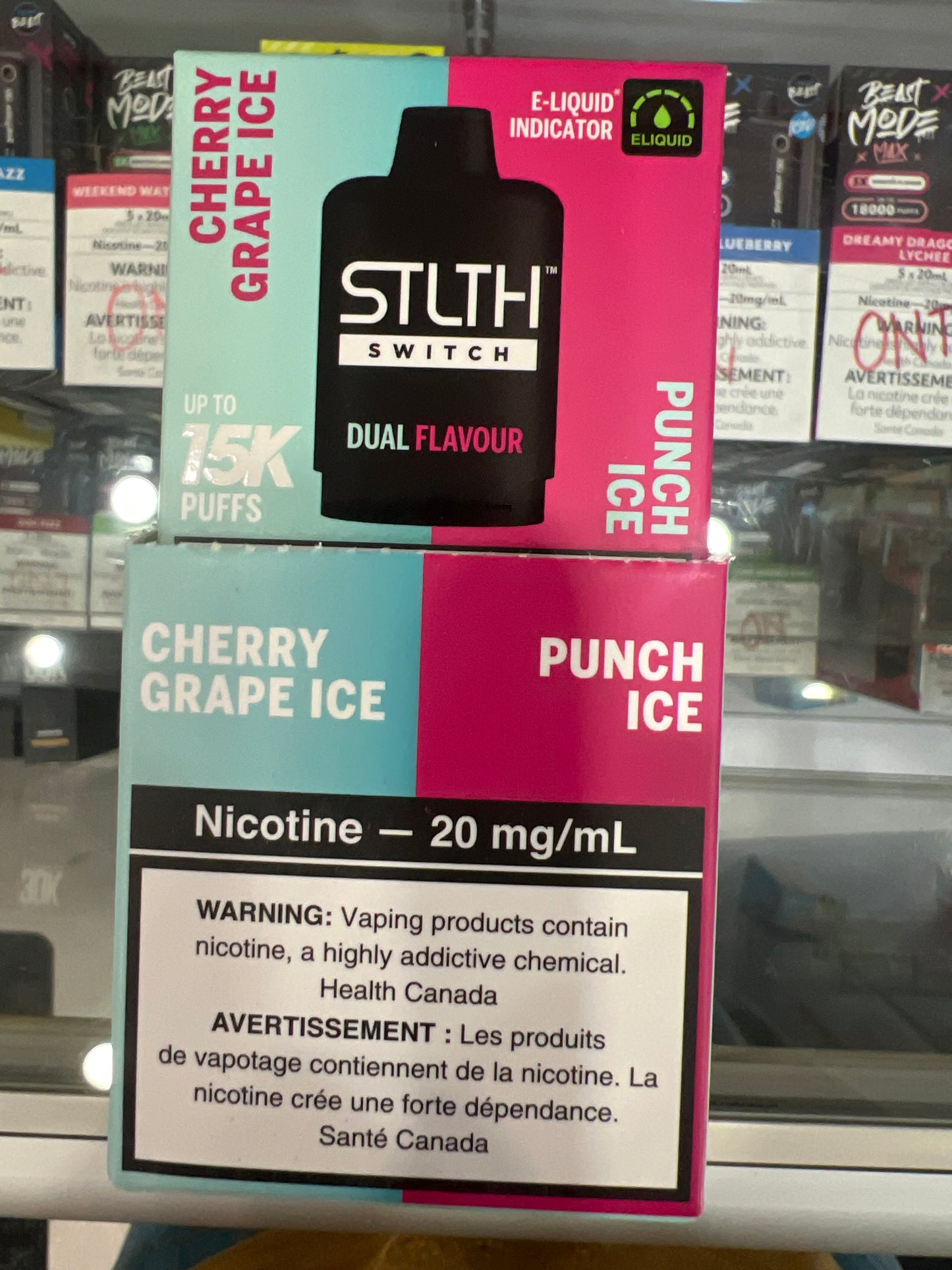 STLTH LOOP Switch 15K Pods Cherry Grape Ice / Punch Ice ONT