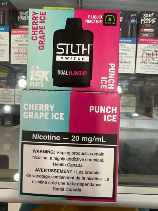 STLTH LOOP Switch 15K Pods Cherry Grape Ice / Punch Ice ONT