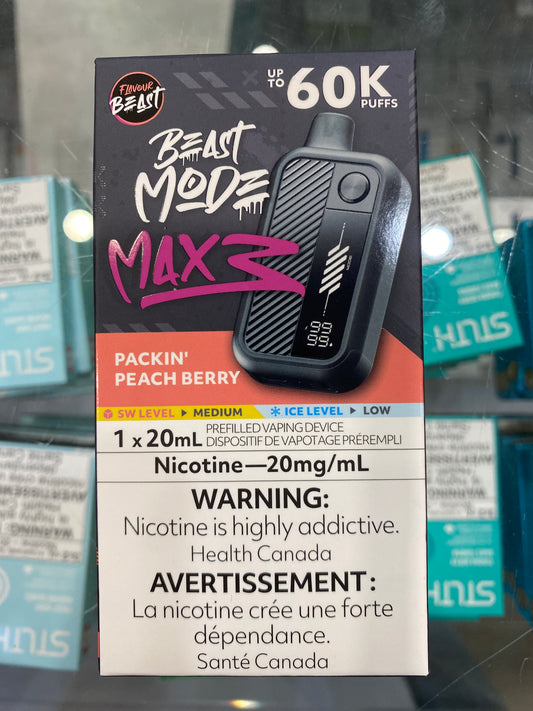 Flavour Beast Disposable Mode Max 3 60K Packin’ Peach Berry