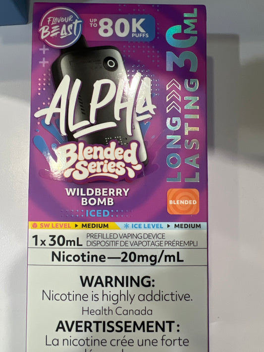 Flavour Beast Disposable Alpha 80K Blended Series Wild Berry Bomb
