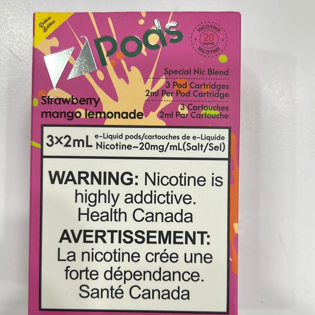 Z Lab Zpods Strawberry Mango Lemonade (3x2ml)