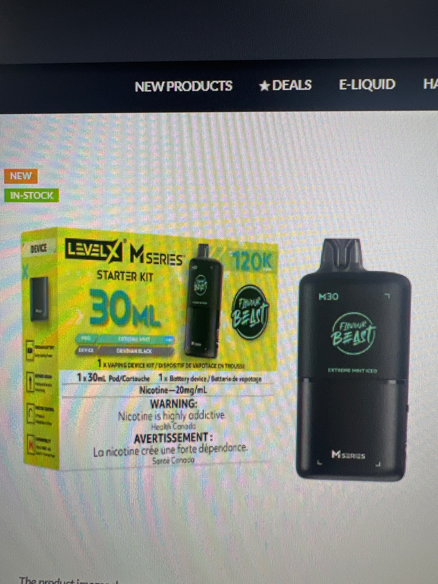 Level X Flavour Beast M Series Starter Kit Extreme Mint Iced