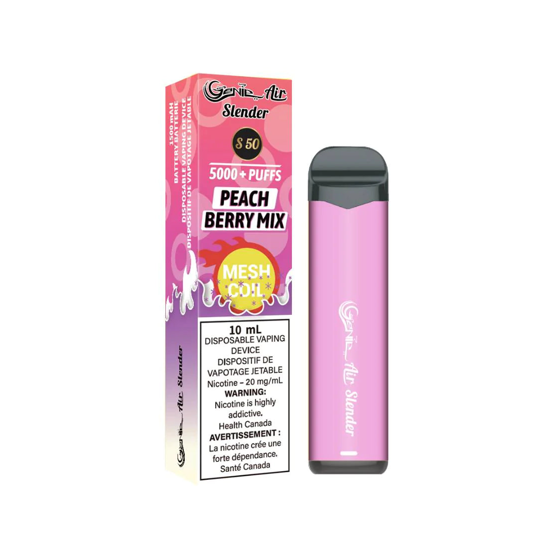 Genie Air Slender 5000 Disposable Peach Berry Mix