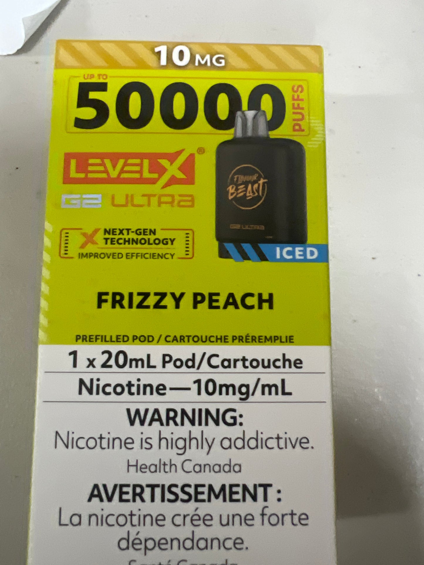 Flavour Beast G2 Ultra Level X PODS Frizzy Peach Iced